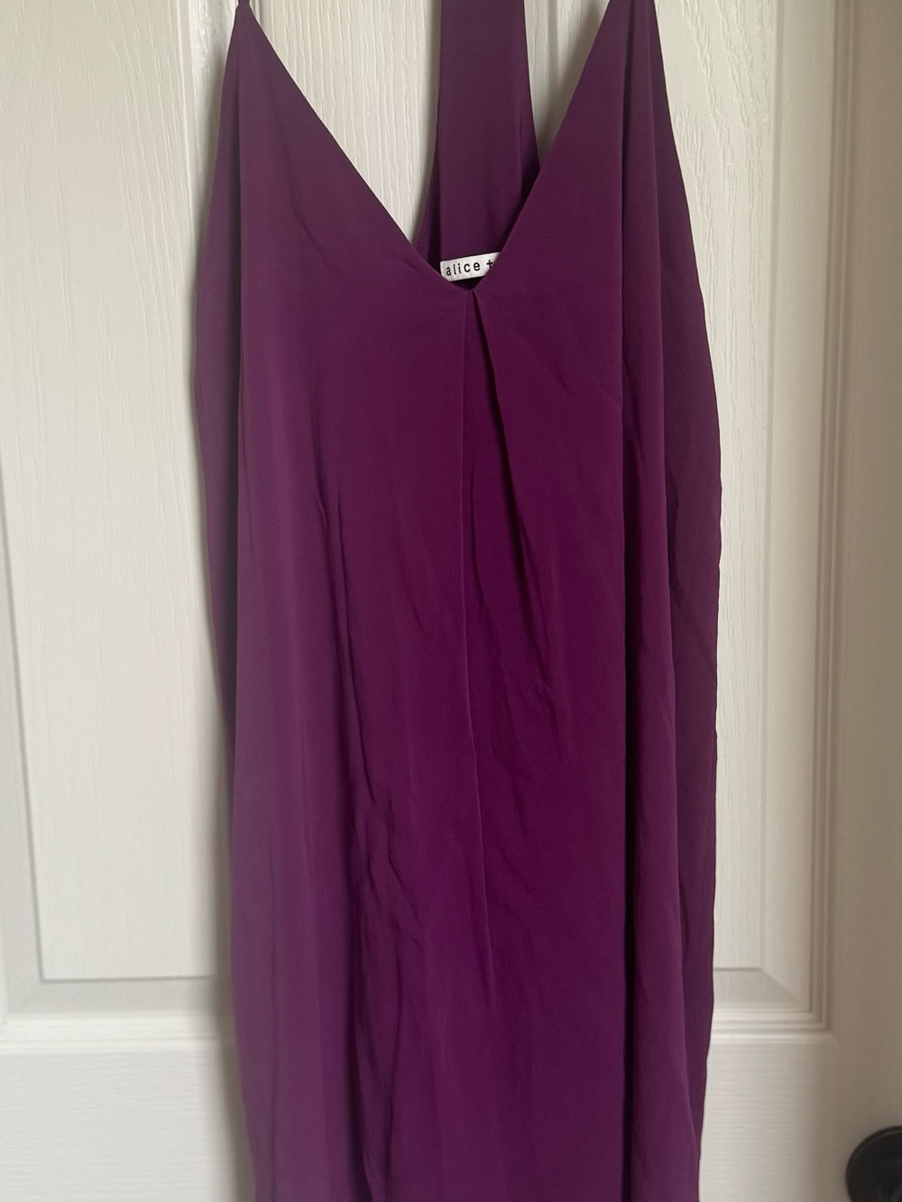 Alice + Olivia Magenta Sleeveless Dress Top